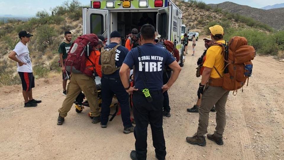 Hiker taken to hospital after fall in Tanque Verde Falls area